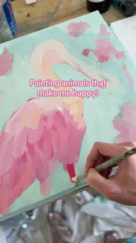 Painting animals that make me happy… hopefully they brighten your day too!  Original summer animals will be available in a few weeks on cbrookering.com ! Be sure to follow along so you don’t miss it! 
