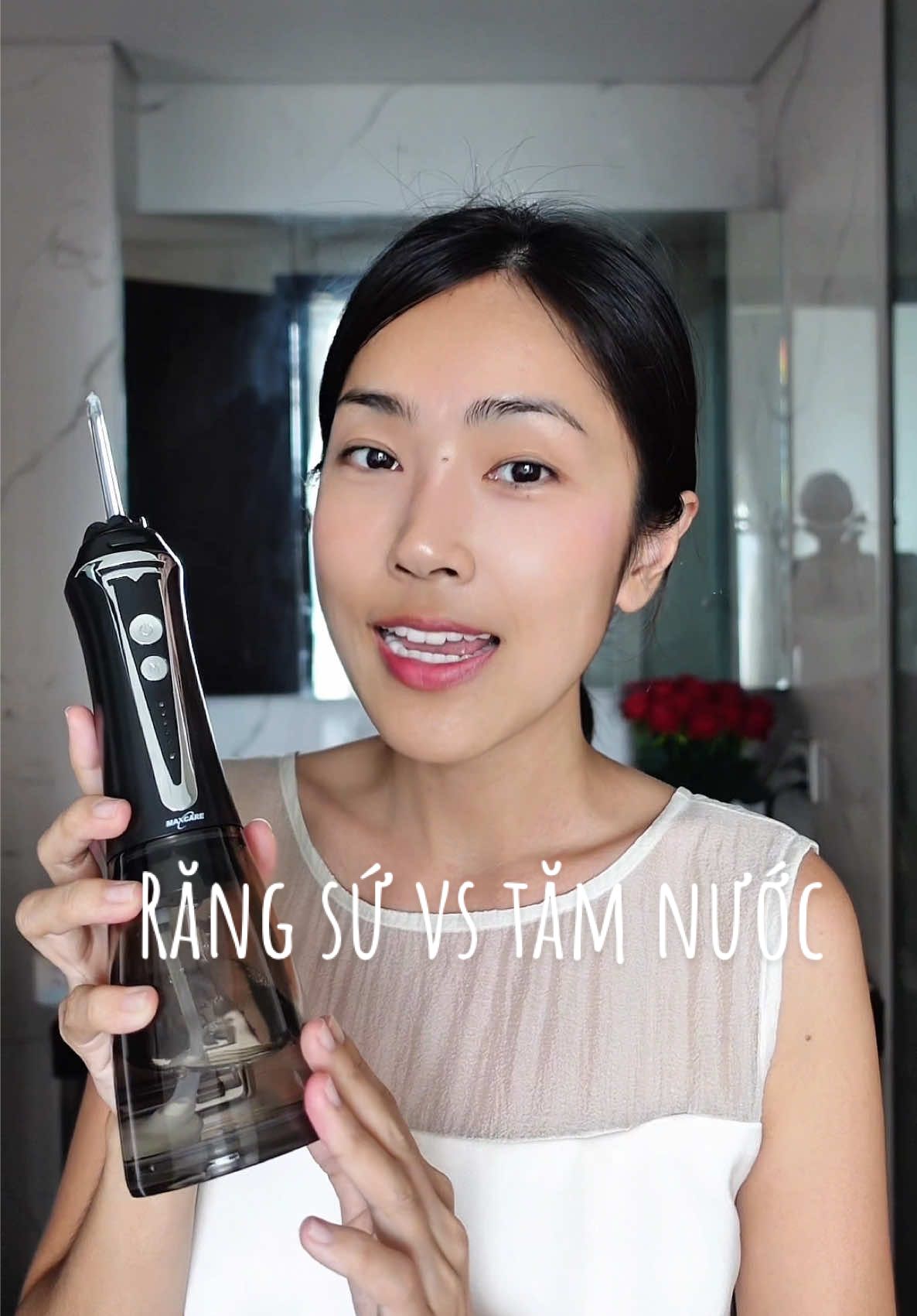 Làm răng sứ thì có dùng tăm nước hông? Có nha, là máy tăm nước Maxcare Max486Prime nha!  #misoa #Misoakimanh  #tamnuocmaxcare #maxcarehome #maytamnuoc