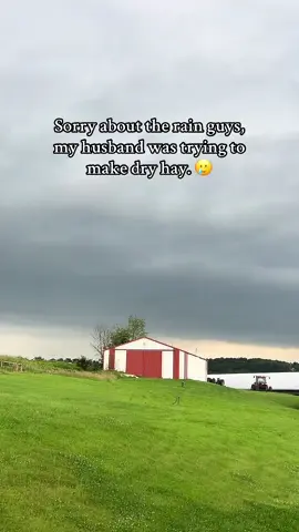 Iykyk We don’t make much dry hay but the minute he sets intentions, it rains. #farmtok #hayseason #rain #Summer #hay #farmer #dairyfarmer 