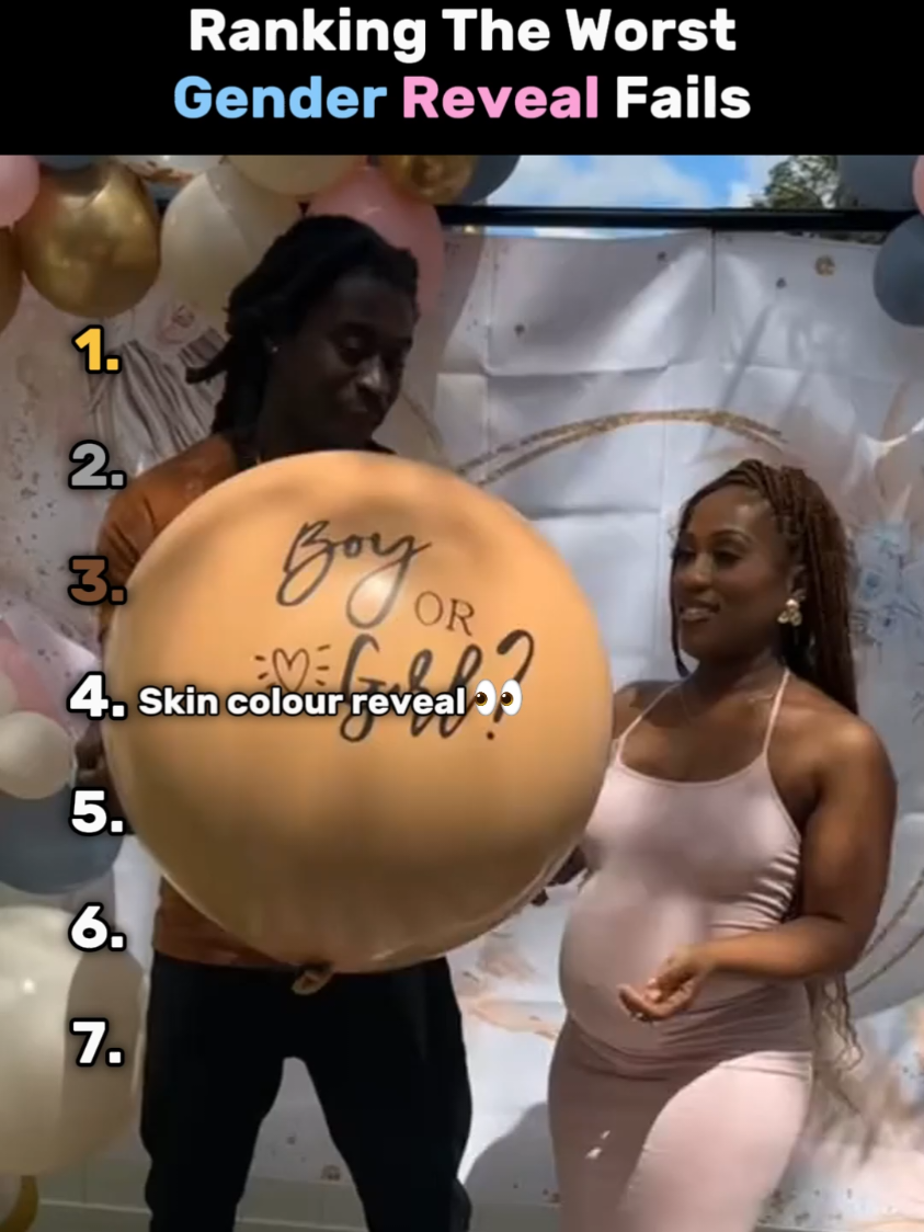 Ranking The Worst Gender Reveal Fails😂❤️ #tiktok #ranking #funnymoment #genderreveal #fails 