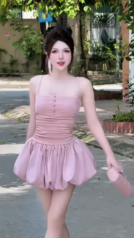 Váy 2 dây cúc ngực 2 màu#vay2day #vaybody #vaythietke #vaynuxinh #thoitrangnu #macdepmoingay #mỗingàymộtoutfit #xuhuong 