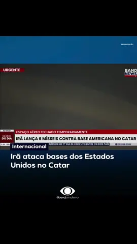 O irã realizou ataques com mísseis em base dos Estados Unidos no Catar, nesta segunda-feira (23). O espaço aéreo do país foi fechado temporariamente. #BandJornalismo