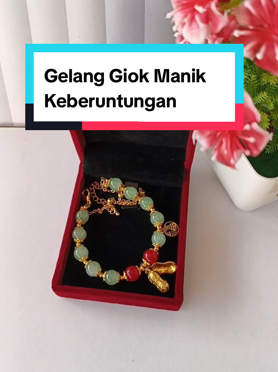 Gelang giok manik kacang keberuntungan #gelanggiokmanik #gelanggiok #giokkacang #fyp 
