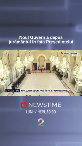 Noul guvern a depus jurământul în fața președintelui Nicușor Dan.  Urmărim imaginile transmise de la Palatul Cotroceni. #newstime #kanald2 #noulguvern #juramant #presedinte #palatulcotroceni 