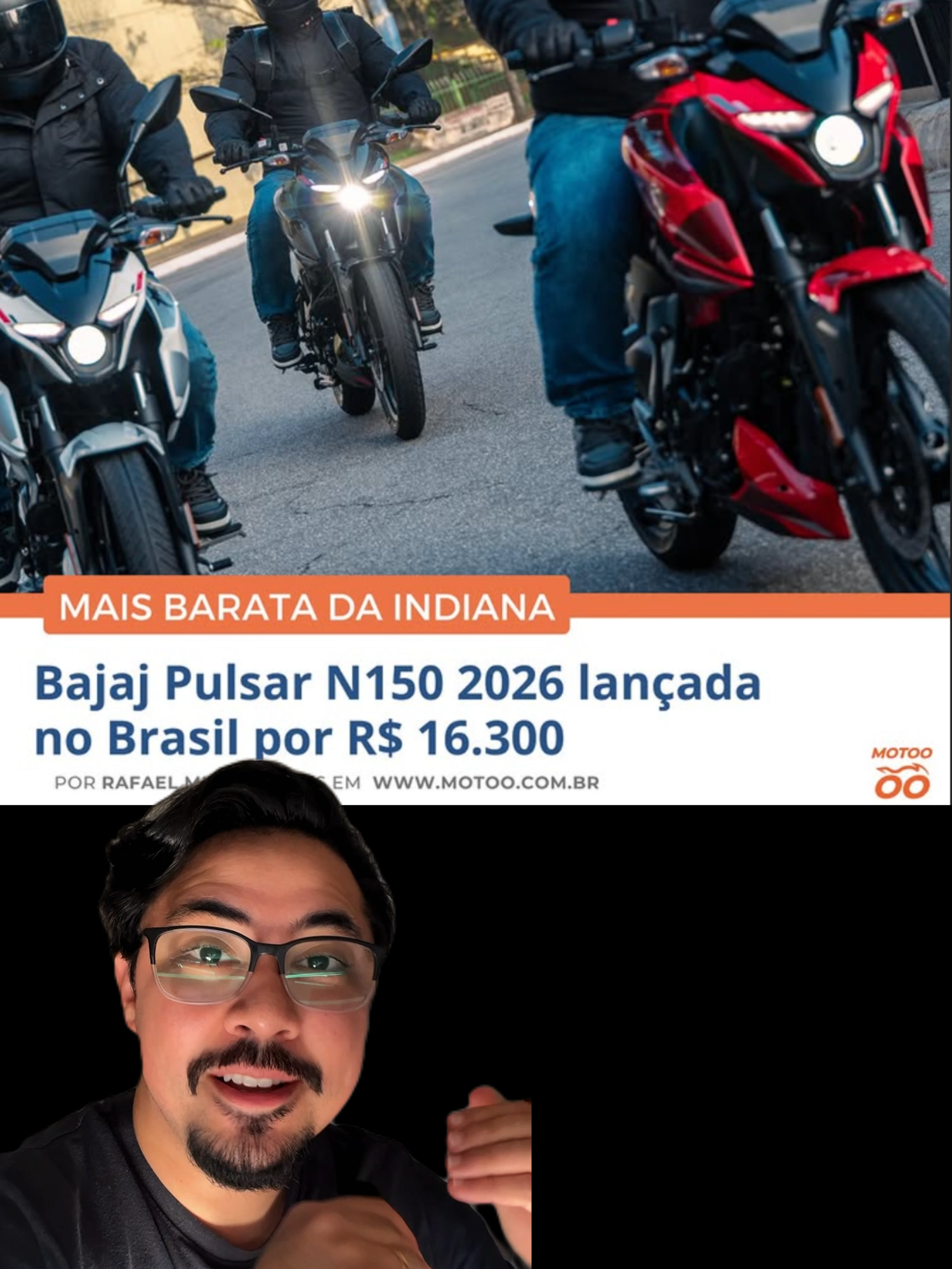 Manda sua opinião sem dó! #motorcycle #bajaj #react