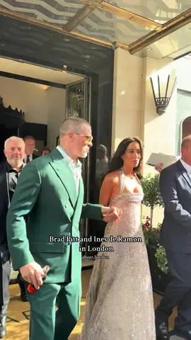 Brad Pitt and his girlfriend Ines de Ramon head to F1: The Movie London premiere @F1 Movie #bradpitt #inesderamon #F1 #f1movie #f1themovie #london #premiere #fyp 