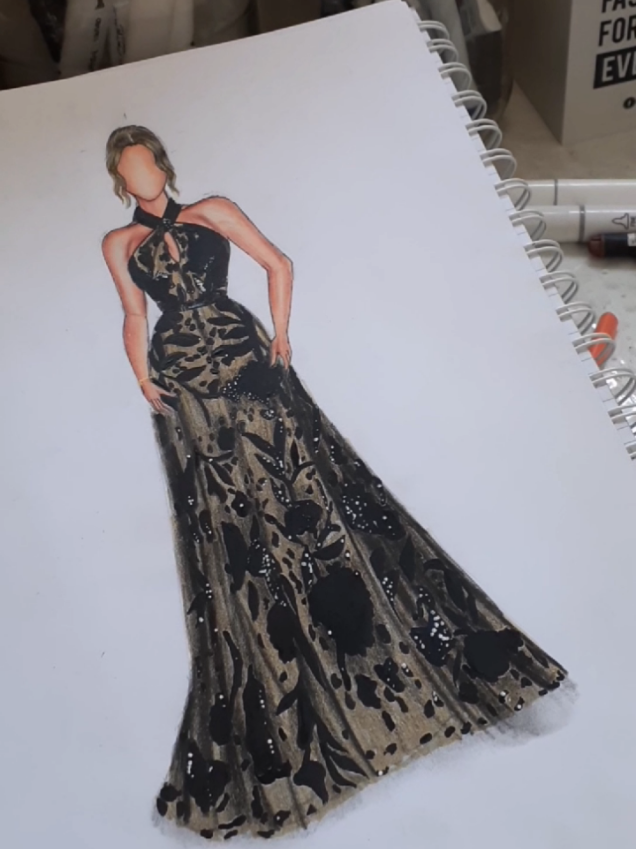 @Sara Alwari wearing @ELIE SAAB Dress 🖤🖤🖤 . . . #fashiondrawing #fashiondesginer #fashiondesign #fashiondesignstudent #fashionart #fashionartist #fashionillustration #fashionillustrator #fashiondress #fashiondresses #fyp #foryoupage #fypシ゚ #fouryou 