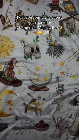 These are so cute! Me and my daughter got a matching pair of course 🫶✨🍂  #practicalmagic #practicalmagicvibes #spookypjs #spookypjamas #witchvibes #witchypjs #witchy #witchyvibes #pjs #womansleepwear 