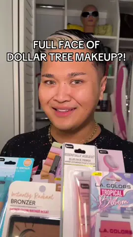 Replying to @HayleyJanasiewicz FULL FACE OF DOLLAR STORE MAKEUP AGAIN??! #makeup #viralmakeup #beauty #beautytips #dollartree #dollarstore #fyp 