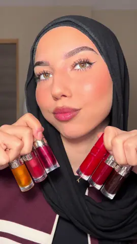 Et vous c’est laquelle votre préférée? ❤️@Clarins Official  *produits offerts #lipcomfortoil #clarins #makeup #fyp #pourtoii 