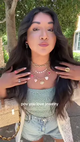 The JOTD is the outfit 💁🏽‍♀️✨ it’s a vibe .. 🍒 #jotd #jewelrytiktok #jewelrytiktok #jewelrystack #jewelry #fyp #ilovejewelry #styleover30 