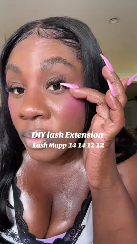 DIY lash Extension baby I’m not paying no hundred dollars to get your lashes done when I can do it at home#tiktokshopcreatorpicks #DIY#lash#lashextensions #lash #lashmapping 