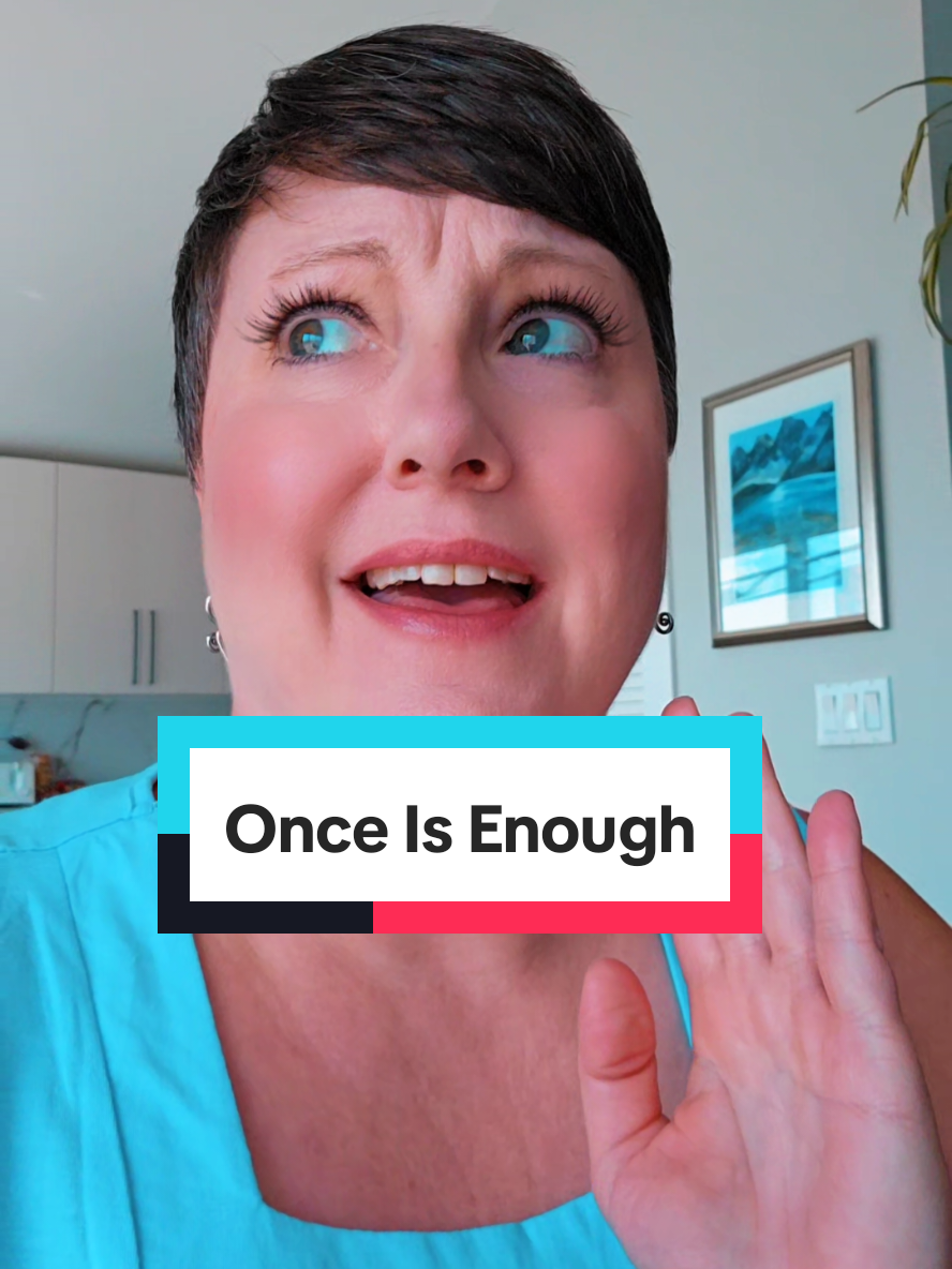 If you do it right, once is enough 🙌🙃  #fyp #foryoupage #contentcreator #viralvideos #liveyourbestlife #trends #amputeelife #survivor 