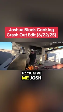 “I’m a Professional”🥩🔥😭 Joshua Block cooking crashout/burnt ribs (6/22/25) #joshuablock #joshblock #worldoftshirts #huluchippendalesdance #worldoftshirtslive 