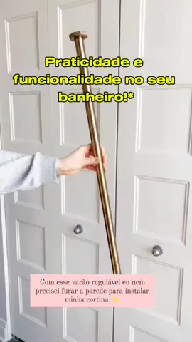 🚿 *Praticidade e funcionalidade no seu banheiro!*   O *Varão Extensivo Ajustável para Cortina* é ideal para box ou janelas, fácil de instalar, sem furos e com ótimo custo-benefício!   🛒 *Aproveite na Shopee pelo melhor preço!*   #varaoextensivel #cortinadebanheiro #banheiroorganizado #shopeebrasil #achadinhodolar #suportedecortina #casaeconforto