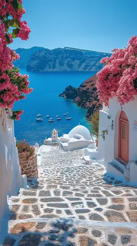 📍POV: You just landed in paradise 🇬🇷✨ This view feels like a dream. Tag someone you’d escape here with 💙🌸 #BucketListMoment #Santorini #GreeceTravel #IslandVibes #SummerEscape #HiddenParadise #TravelTok #Wanderlust #DreamVacation #MediterraneanMagic #SunshineStateOfMind 