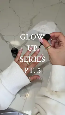GLOW UP SERIES PT 5🫶🏼✨🤍 diy gel x nails edition <3 #glowupseries #diygelxnails #gelxnails #DIY #diygirly #GlowUp #beauty #nails #gelx #overnightglowup  