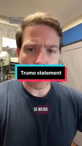 Trump thanks Iran for giving us early notice 