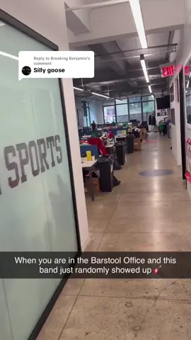 Replying to @Breaking Benjamin Silly Goose just took over the Barstool Office 🎸@Wayne Jetski @Sillygoose 