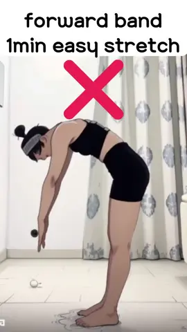 Forward bend 1min easy stretch #forwardbend #hamstringstretch #forwardfold #hamstringworkout 