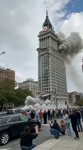 towering skyscraper building Demolition #demolition #skyscraperconstruction #viralshortvideo #construction 