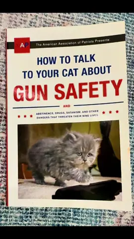 A cat owner must have 🔫🐱#cats #books #homedecor 