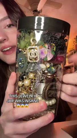 here’s part one of the big jar from @Boho_Sunflower_Chic1.0 🫶🏼 #Tatcha #jewelry #jewelrytok #jewelrybusiness #SmallBusiness #trend #aesthetic #mysterybox #mysteryjewelry #mysteryjar #mysteryjewelryjar #jewelryjar #asmr #mermaid #jackpot 