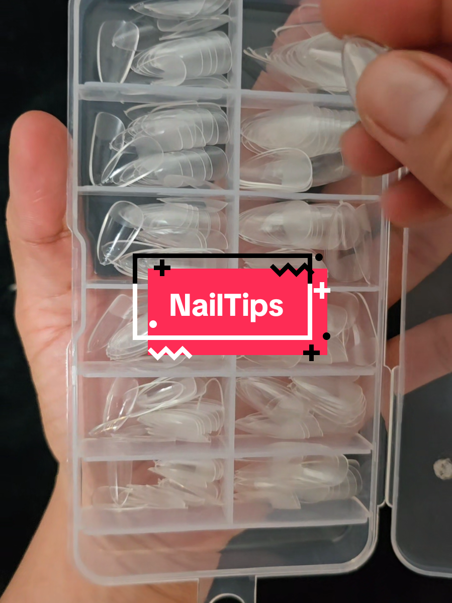 Short Almond Fake NailTips, 240pcs/box. . . . #nail #nailstips #nailcare #nailsart #tiktokshop #tiktokcreatorsearchinsightsincentive 