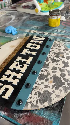 #obsessed #socute #custom #western #country #doorhanger #doorsign #SmallBusiness #order #shopping #cow #cowhide #rustic 
