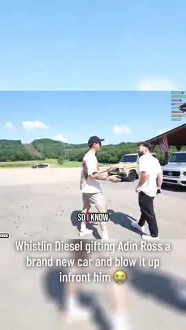 Whistlin Diesel gifting Adin Ross a brand new car and blow it up infront him 😭 #adinross #whistlindiesel #fyp #fypシ゚viral 