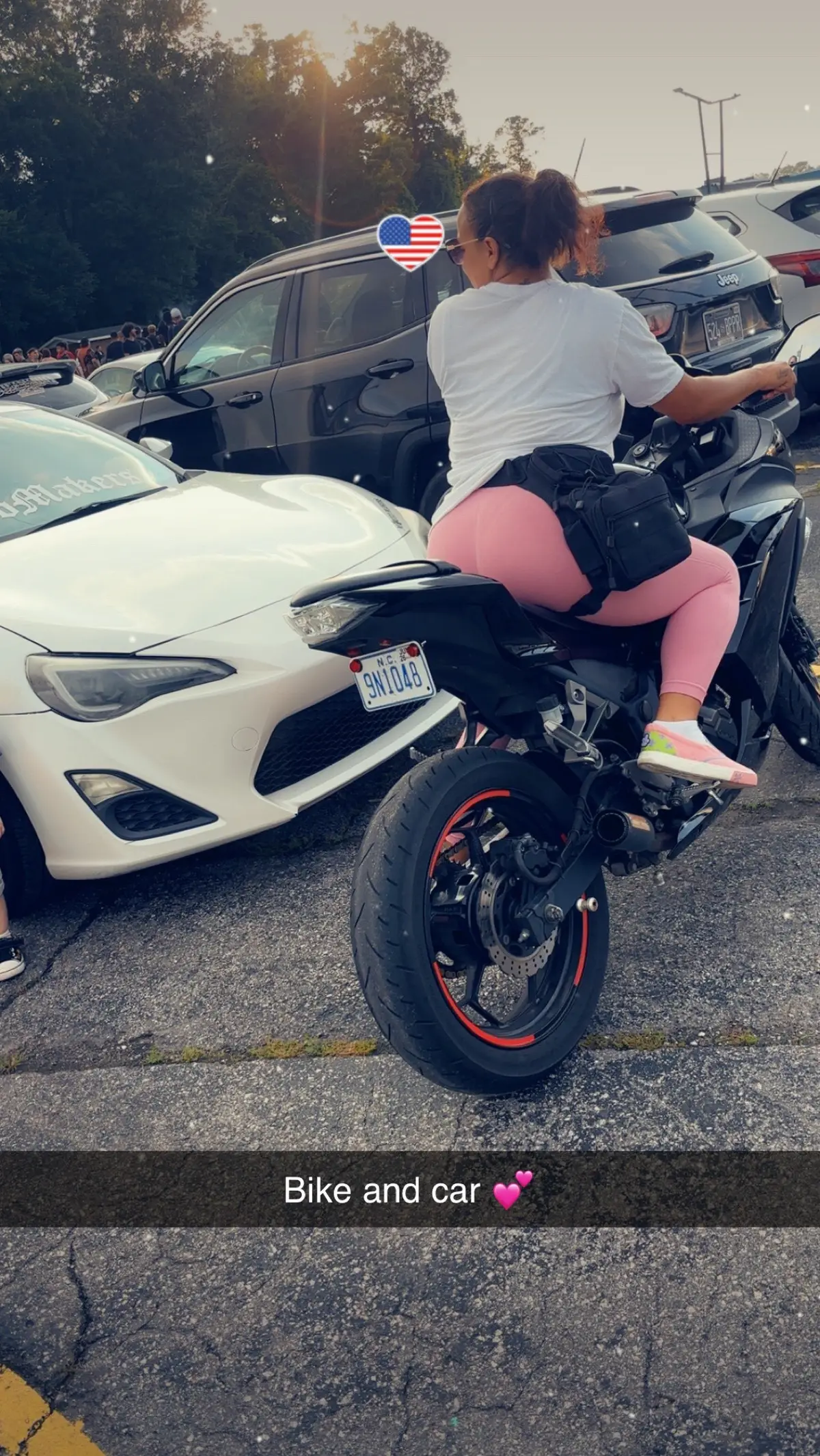 Rolled up to the meet with both whips 💕  JDM till I die 👌🏽🫡😇  2016 Kawasaki Ninja 🏍️ 2014 Scion FR-S 🏎️ #beautiful #fun #bike #motorcycle #kawasaki #frs #cargirl #carshow #carmeet #cars #carcommunity #fyp #foryoupage 