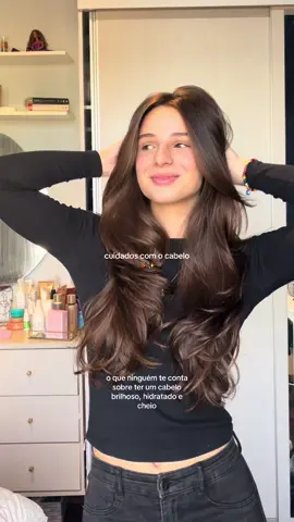 3 cuidados pra ter um cabelo brilhoso, hidratado e cheio 🐞✨ #foryourepage #arrumesecomig #cabelos #cabelosaudavel #cuidadoscomcabelo #cabeloslongos 