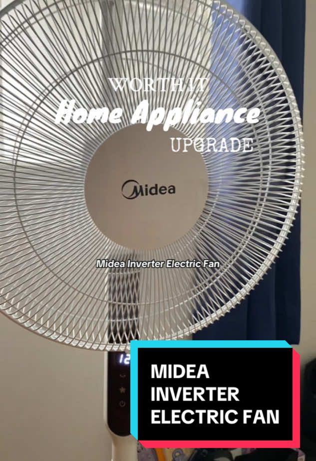 Tipid na din sa kuryente kahit electric fan namin! Thank you sa Midea Inverter Electric Fan na to. Kaya mga mommy, magcheck out ka na habang may stock pa. Siguradong worth it ang upgrade ng mga electric fan nyo sa bahay. Sobrang ganda ng electric fan na to kasi may 12 speed settings. Sobrang tahimik lang din ng electric fan na to. May remote din to turn on and off, adjust speed settings and on and off ng rotation. #electricfan #inverter #inverterelectricfan #midea #homeappliances #homebuddiesph #manila