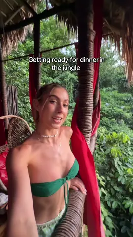 Getting ready for dinner in the jungle 