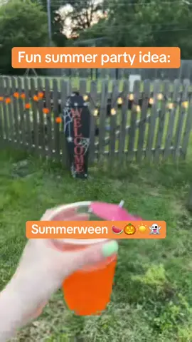 Summerween party! May have to make this an annual tradition! #summerween #summerweenparty #summerween2025 #summerweenideas #halloween #Summer #gravityfalls #summerparty #halloweenparty #costumeparty #spookyallyear #halloweenallyear #spookyseason #spookytok #witchy #witchtok #halloweentok #partyideas #partyinspo 