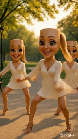 Sisters Park Dance 👯‍♀️ Try @Kling AI to make video’s like this!#ballerinacappuccina #tungtungtungsahur #tralalerotralala #klingai #kreatewithkling 