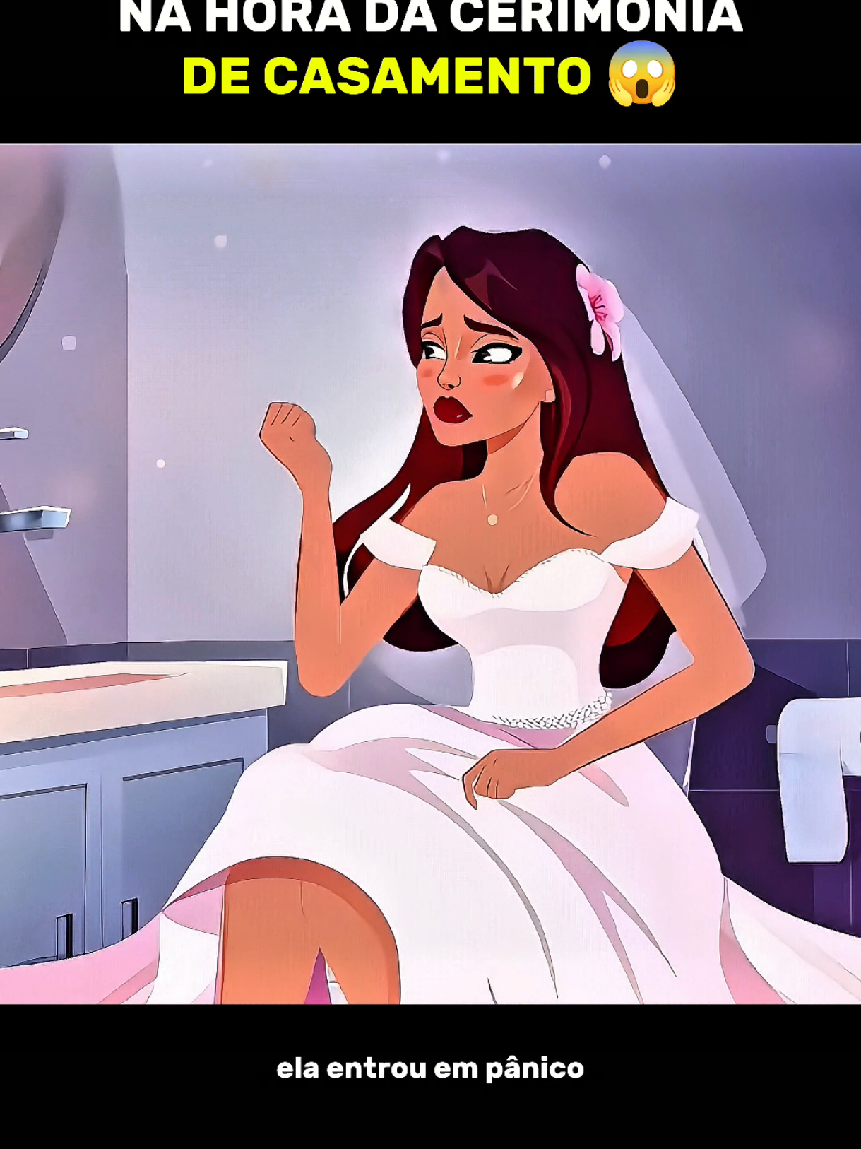 ELA DEU CAGANE1RA NA HORA DA CERIMÔNIA DE CASAMENTO 😱 #narrastar #desenhoanimado #cartoons 