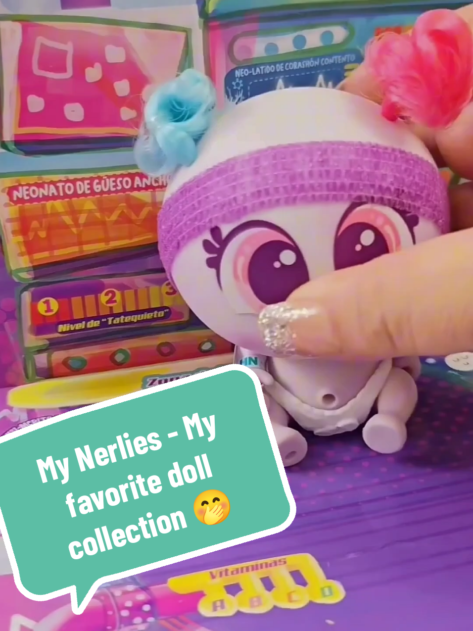 #toys #toy #asmr #asmrtoys #toyunboxing #toysforkids #fyy #oddlysatisfying #satisfying #fyp #nostalgia #lenaplayroom  My Nerlies - My favorite doll collection 🤭  1. Distroller Ksimerito Exclusive Earth Day Pistilo 2. Distroller Auchimerito Moretoñita 3. Nerlie Neonate babies 👶 4. Distroller Baby Nerlie Bobbol Gom