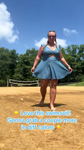 Went to the beach today & had to show off my swimsuit I splurged a little and got for myself to feel cute while also feeling like my backside is covered. 