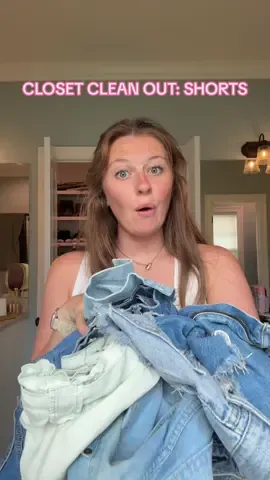 I have been neeeeeeding to go through these shorts!! Whew!! #clean #cleanout #closet #closetcleanout #declutter #minimalism #CleanTok #cleanup #minimizing #minimizingonstuff #fyp 