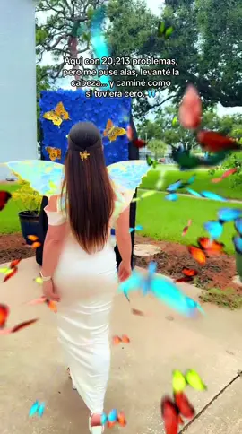 Here with 20,213 problems… but I put on wings, lifted my head, and walked like I had none.      #M#MilagroK#KarolGV#VestidaDeMariposaB#ButterflyTransformationA#AlasParaSanarM#MariposaVibesT#TikTokLatinasHealingEnergy