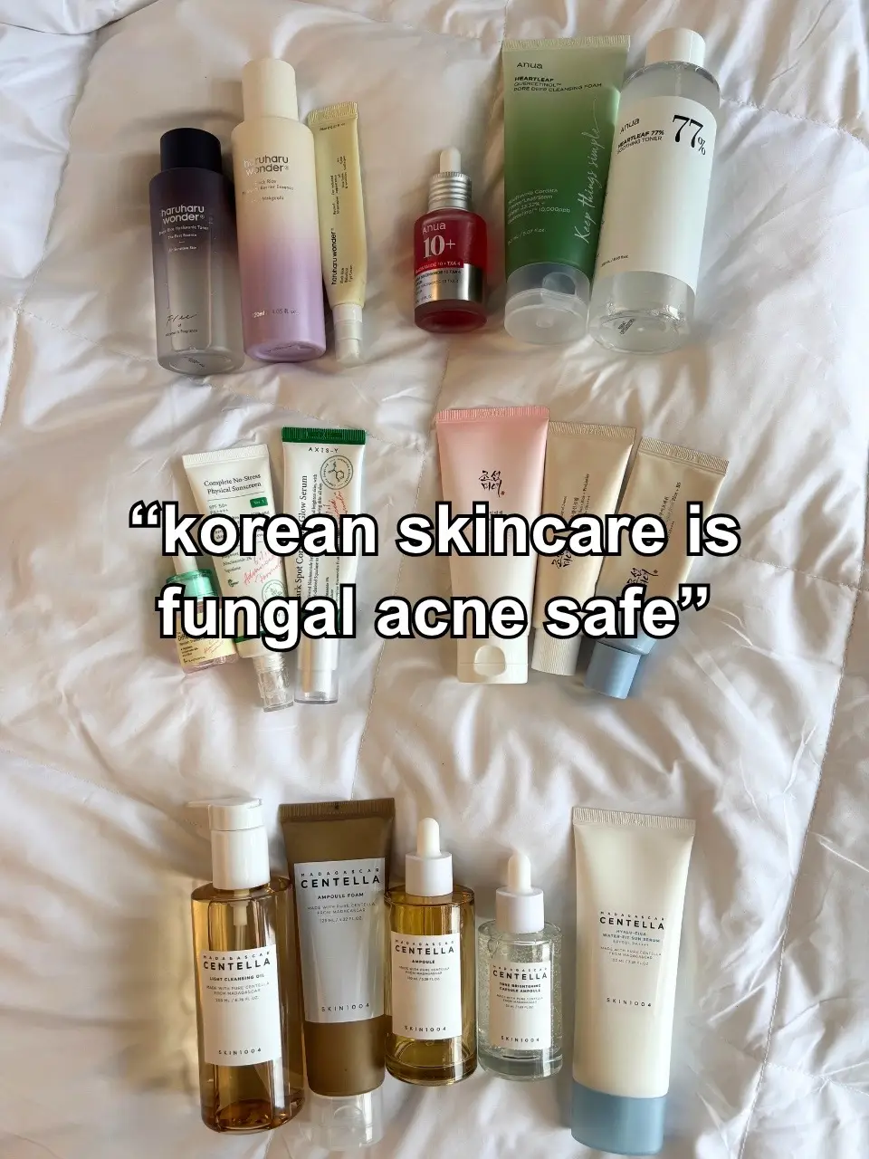 Korean skincare is so FA-safe… if you ignore reality 💅🍄 #fungalacne #skincare #skincareroutine #ingredients101 #skincaretips #acneskin #skincarerecommendations #koreanskincare #damagedskinbarrier #healskinbarrier #glassskin #sunscreen #fyp #asianskincare #beginnerskincare #serums