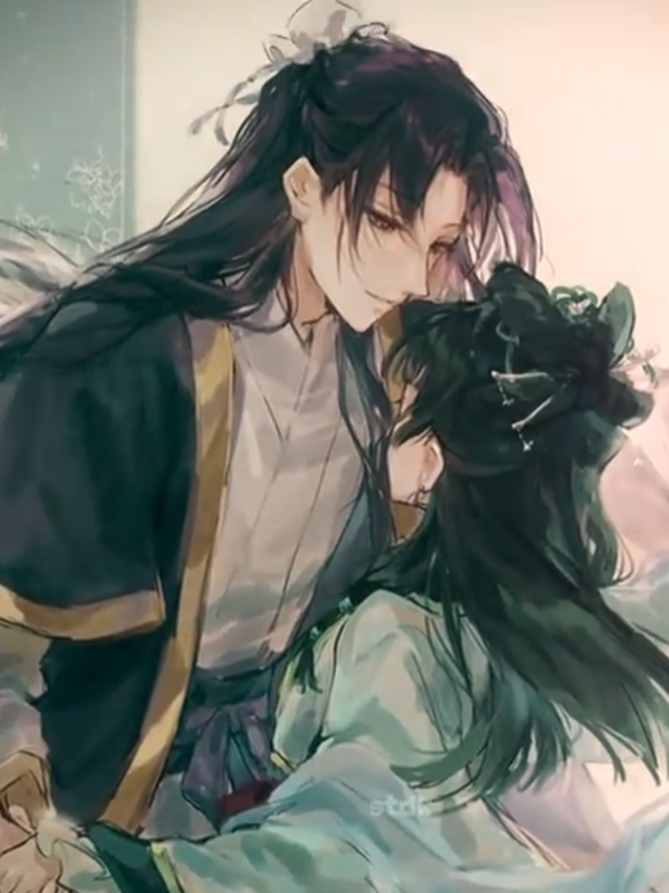 jinshi + Maomao fanart>>> (as artes n são minhas) #theapothecarydiaries #kusuriyanohitorigoto #jinshixmaomao #fanart #edit #maomao #jinshi #fyp 