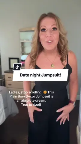 Ladies, stop scrolling! 😍 This Plain Bow Decor Jumpsuit is an absolute dream. It's so incredibly soft, lightweight, and cool – seriously perfect for staying comfy while looking chic. With its adorable bow detail and spaghetti straps, it's such a flattering piece that can easily be dressed up for a date night or worn casually every day. Plus, it comes in nine beautiful colors! You seriously need this one in your wardrobe. #JumpsuitStyle #SummerFashion #DateNightOutfit #ComfyChic #EverydayWear #BowDecor #Sleeveless #FashionFinds #TikTokMadeMeBuyIt #MustHave