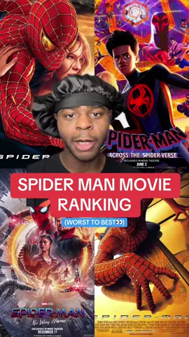 RANKING EVERY SPIDER-MAN MOVIE WORST TO BEST.. DO YOU AGREE?? #spiderman #spidermanmovies #ranking #nowayhome #intothespiderverse #acrossthespiderverse #spiderman2 #spiderman3 #tasm #tasm2 #farfromhome #Homecoming #tomholland #tobeymaguire #andrewgarfield #gwenstacy #mj #auntmay #venom #sandman #lizard #greengoblin #williamdafoe #movies #fyp #movietok #spidermantok #xyzbca #ZAH 