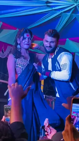 Her smile 😊  @Singermahanjimadheshi168 @karishma Queen 👑👑 @susmita 🥀💗 #foryou #forupage #sunilsah1298 #arkestra #bhojpuri #dance 