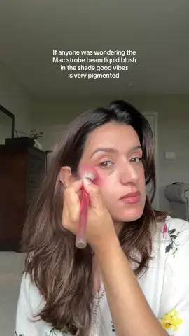 It’s crazy a little goes a long way #giftedbymaccosmeticsusa #fyp #liquidblush #makeupover30 #macmakeup 