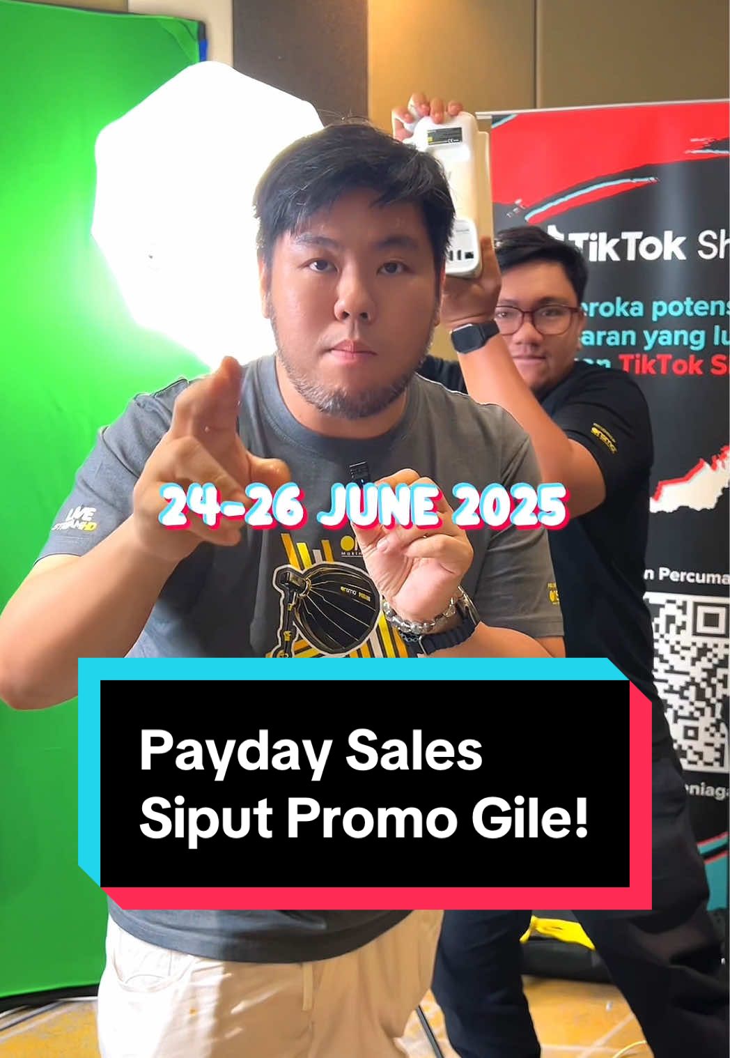 24-26th June ! Tak grab siput rugi! satu hari satu biji sahaja !!! Siap semua complete green screen RM5k #fyp #bigbigstudio #cadothy #cadothyibig5s #cadothymalaysia #onsmo 