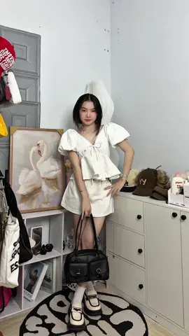 EMLYvn - Áo Thô Nữ Tay Bồng Cổ#aonu #aotaybong #aonuxinh #fyp #outfit #checkoutfit #xuhuong 