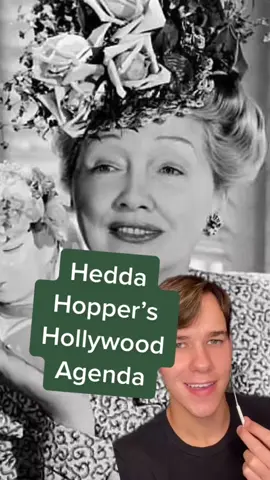 Hedda Hopper’s Political Agenda ✍️ #oldhollywood #hollywoodhistory #filmtok 